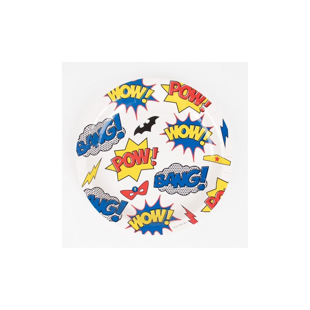 My Little Day Kartonteller, Super Heros, 8 Stk.