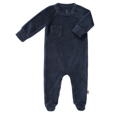 Fresk Babypyjama, mit Füsschen, Indigo