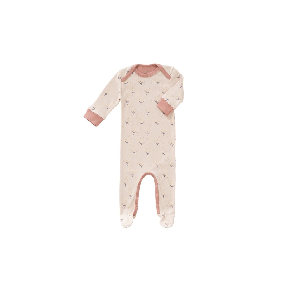 Fresk Babypyjama Bio-Baumwolle, mit Füsschen, Löwenzahn