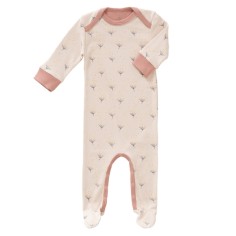 Fresk Babypyjama Bio-Baumwolle, mit Füsschen, Löwenzahn