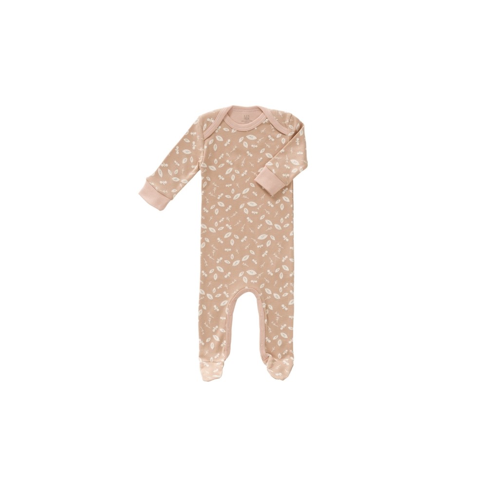 Fresk Babypyjama Bio-Baumwolle, mit Füsschen, Wald