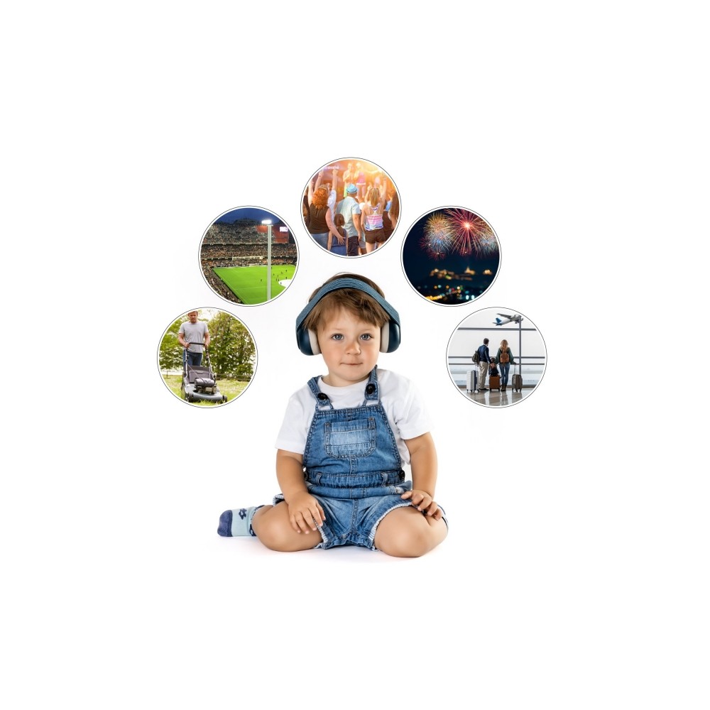 SilentGuard Baby Gehörschutz (ab 12 Monate), Blau