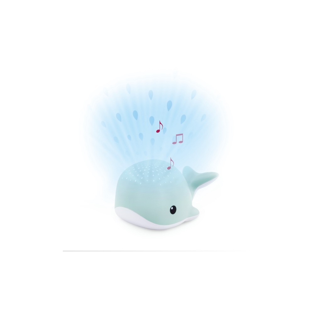 Wally du projecteur étoile de la baleine avec des sons apaisants