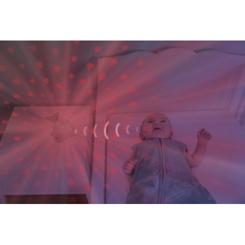 Wally der Wal Sternenprojektor mit beruhigenden Sounds