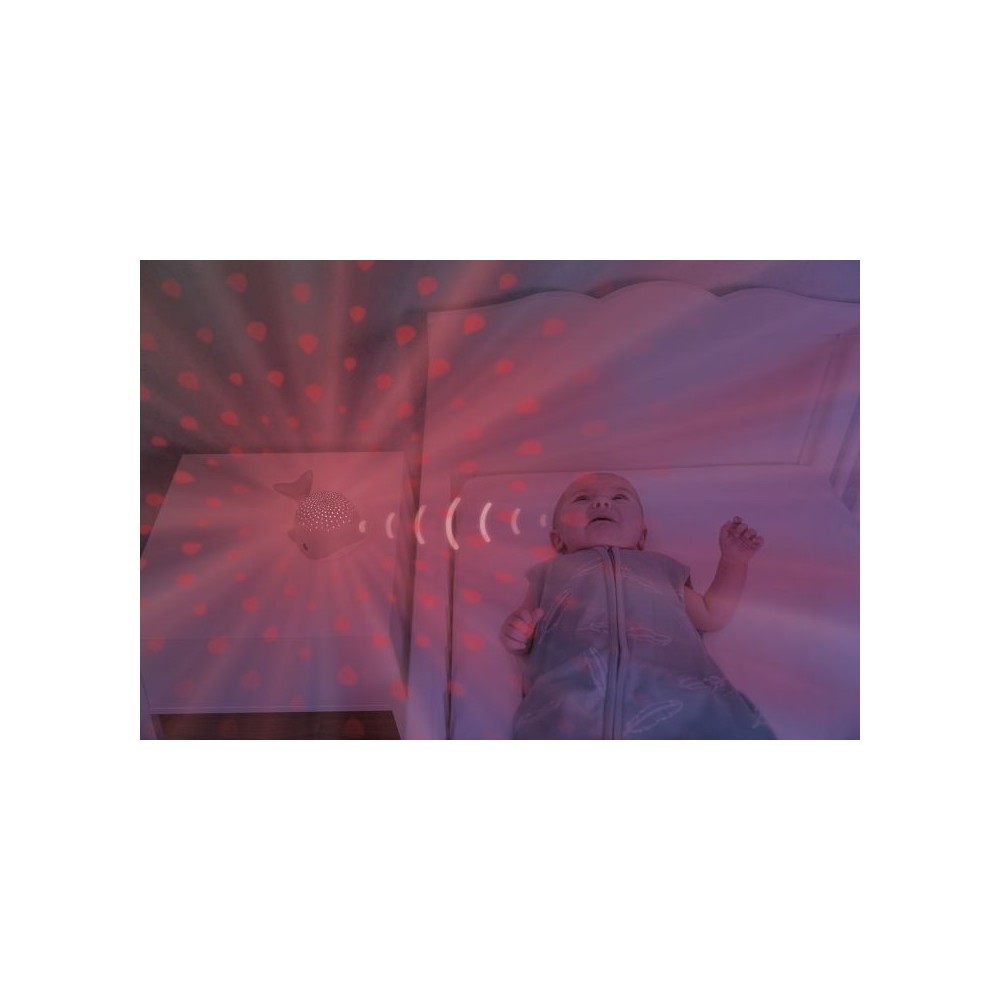 Wally der Wal Sternenprojektor mit beruhigenden Sounds