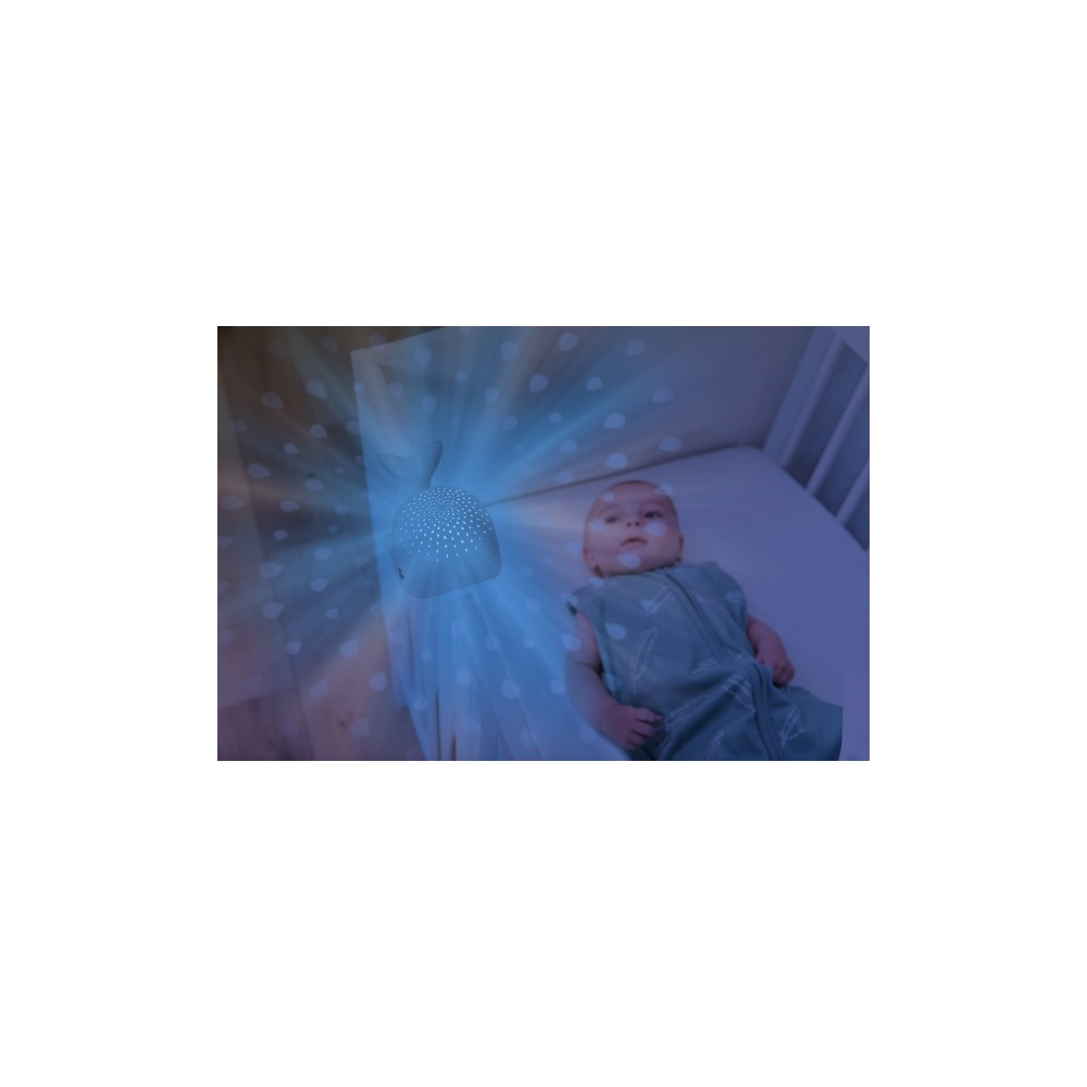 Wally du projecteur étoile de la baleine avec des sons apaisants