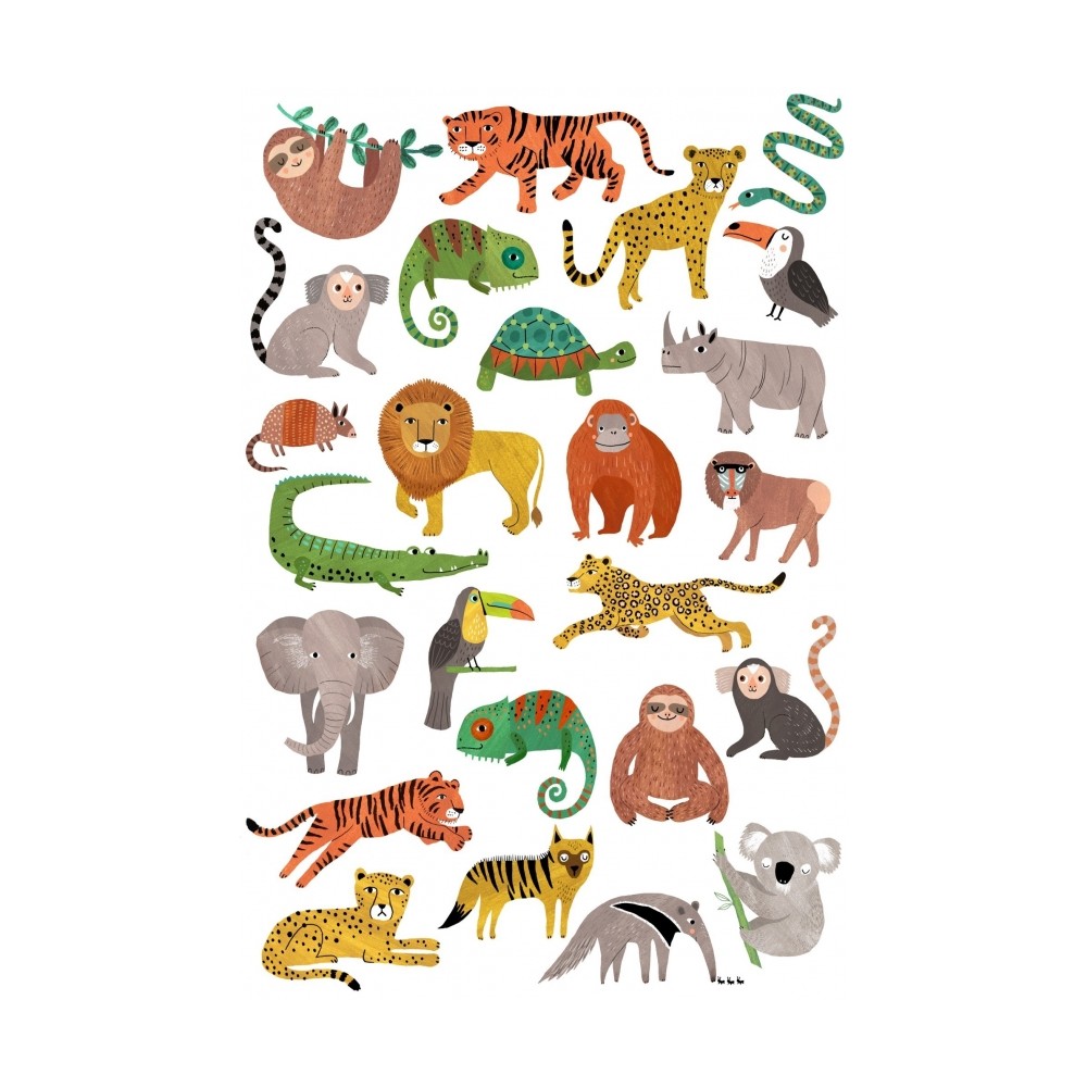 Petit Monkey Kinder-Tattoos, Wilde Tiere
