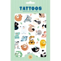 Petit Monkey Kinder-Tattoos, Wilde Tiere