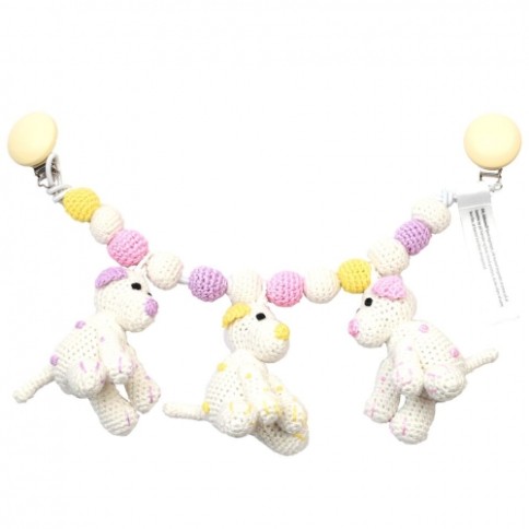 Kinderwagenkette, Mädchen Hunde