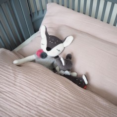 Bettwäsche aus Musselin Baumwolle, Junior, pale rose