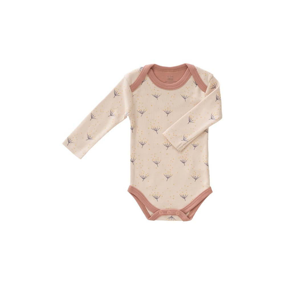 Fresk Babybody Bio-Baumwolle, langarm, Löwenzahn