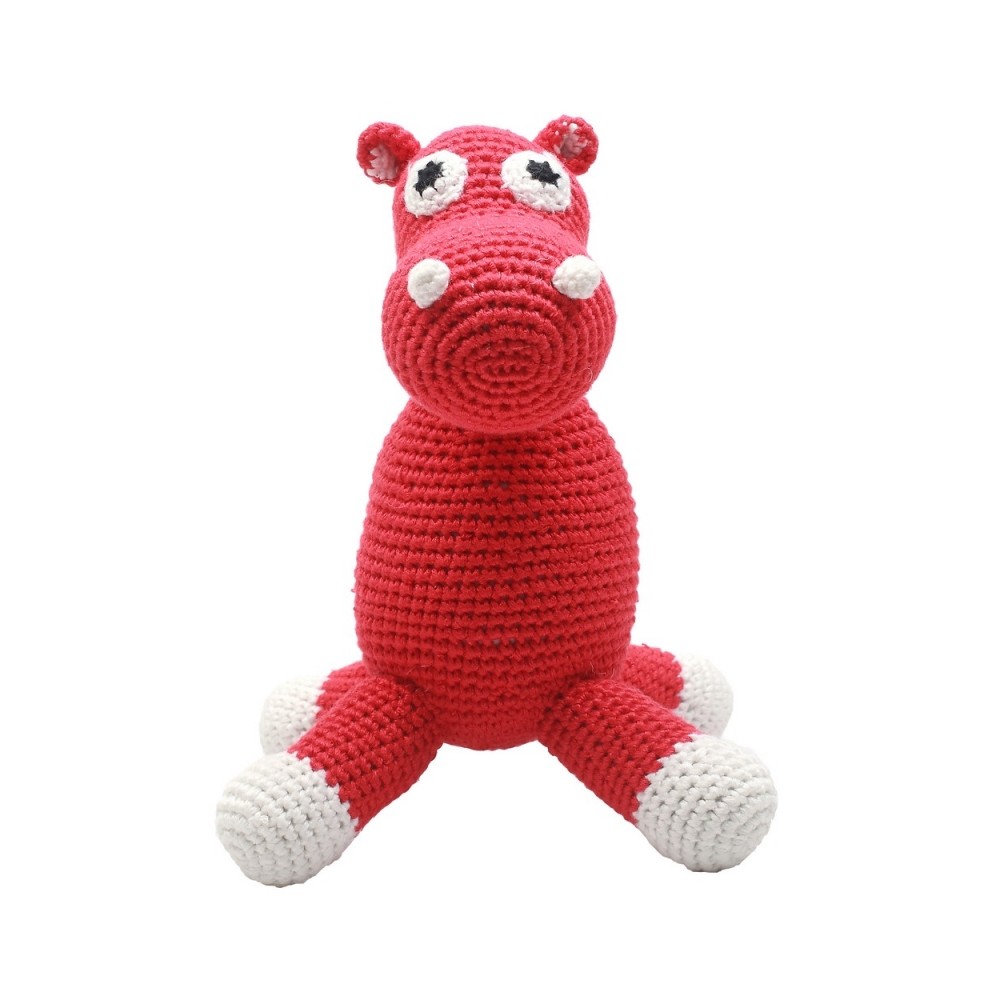 Häkel-Teddybär, Rotes Nilpferd