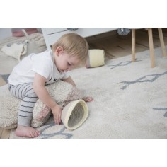 Teppich Atlas Natural, Vintage Blue