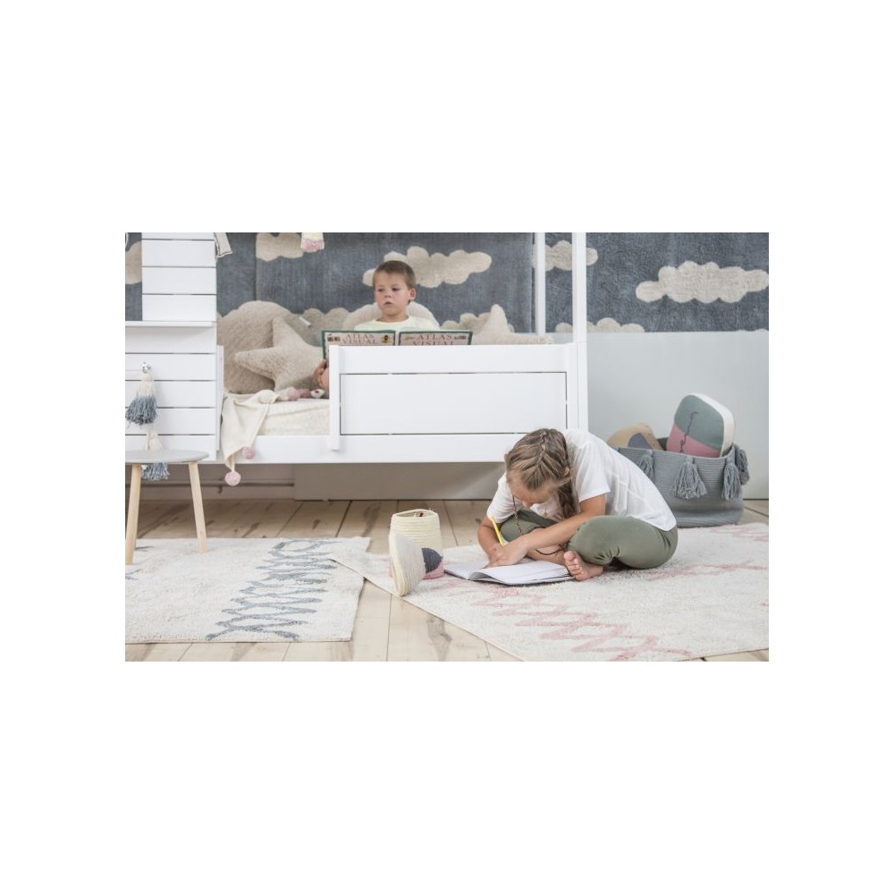 Teppich Atlas Natural, Vintage Blue