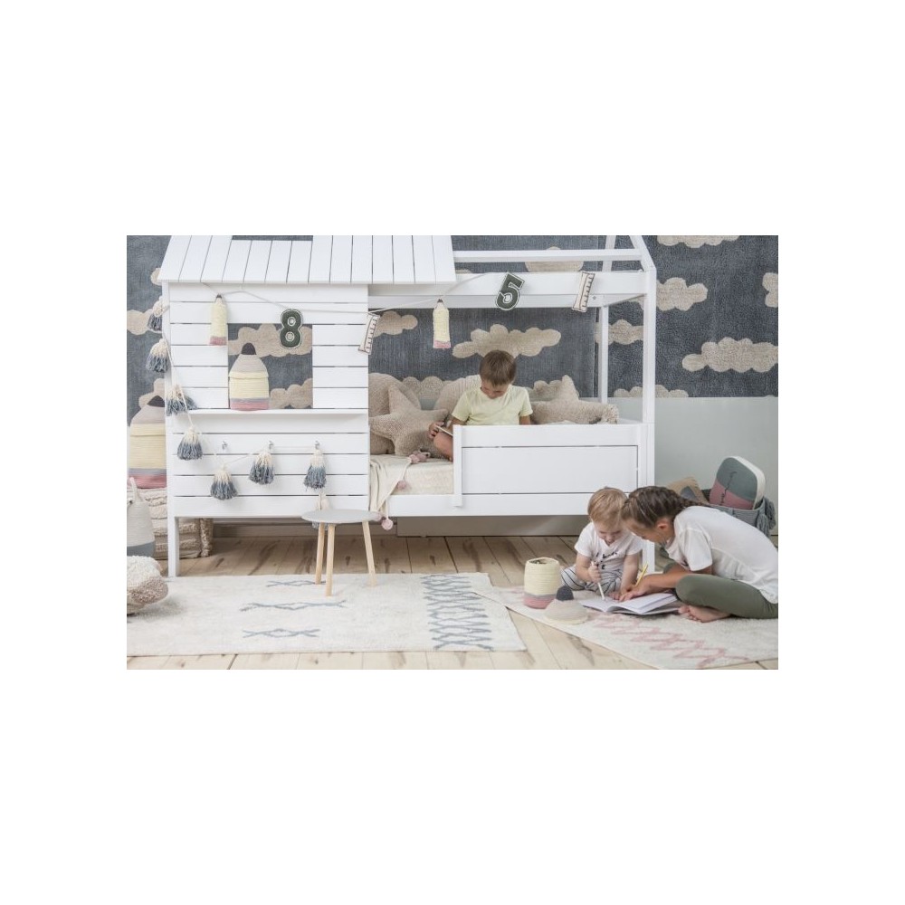 Teppich Atlas Natural, Vintage Blue