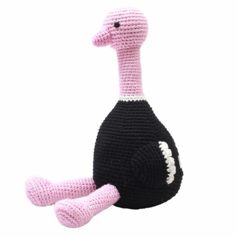 Ours en peluche au crochet, Pink Rose Strauss