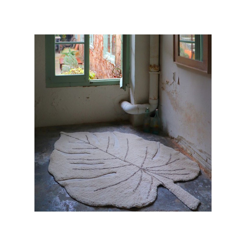 Teppich Monstera Natural