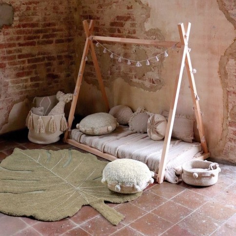 Teppich Monstera Olive