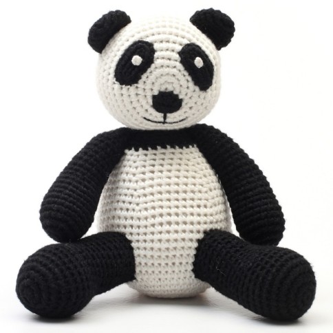Bear en peluche au crochet, Panda