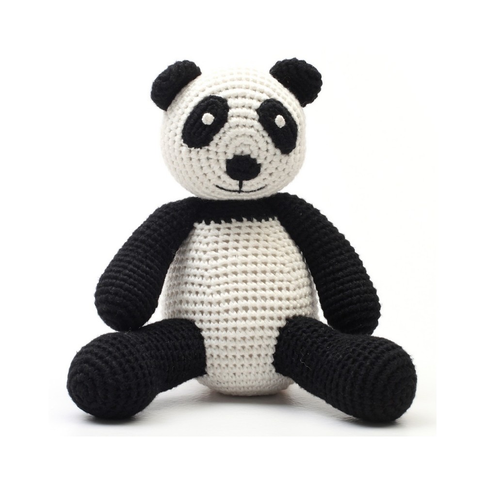 Bear en peluche au crochet, Panda