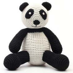 Bear en peluche au crochet, Panda