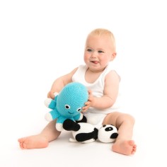 natureZoo XL Ours en Teddy, Panda noir