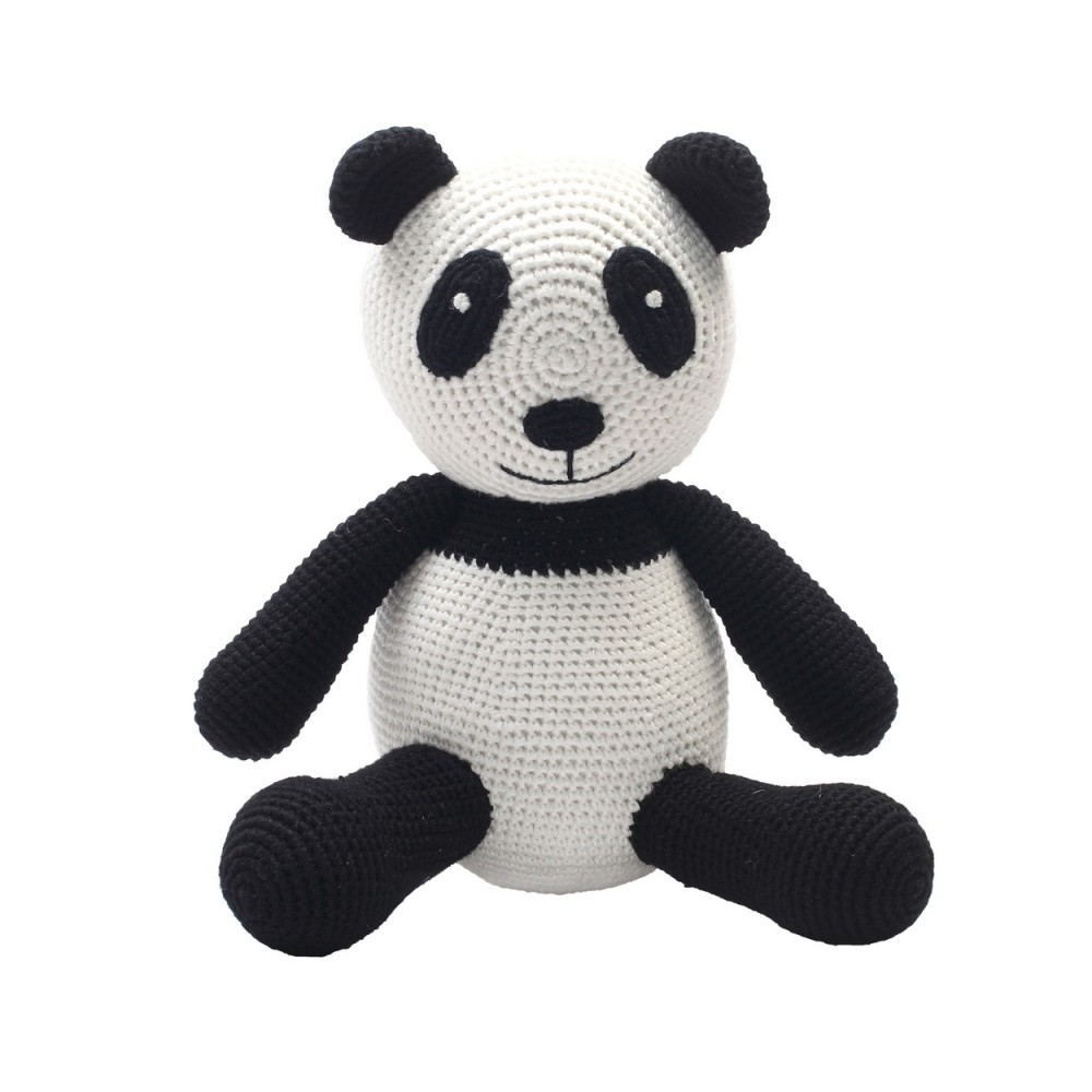 natureZoo XL Ours en Teddy, Panda noir