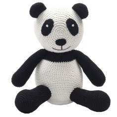 natureZoo XL Ours en Teddy, Panda noir