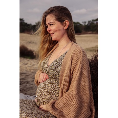 Bola-Kugel Schwangerschaftskette mit Kristall