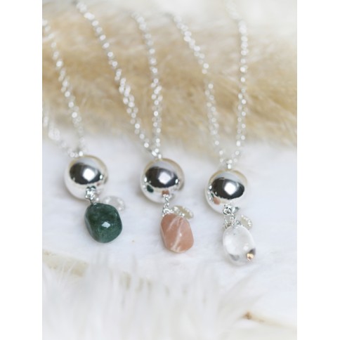 Bola-Kugel Schwangerschaftskette mit Kristall