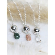 Bola-Kugel Schwangerschaftskette mit Kristall