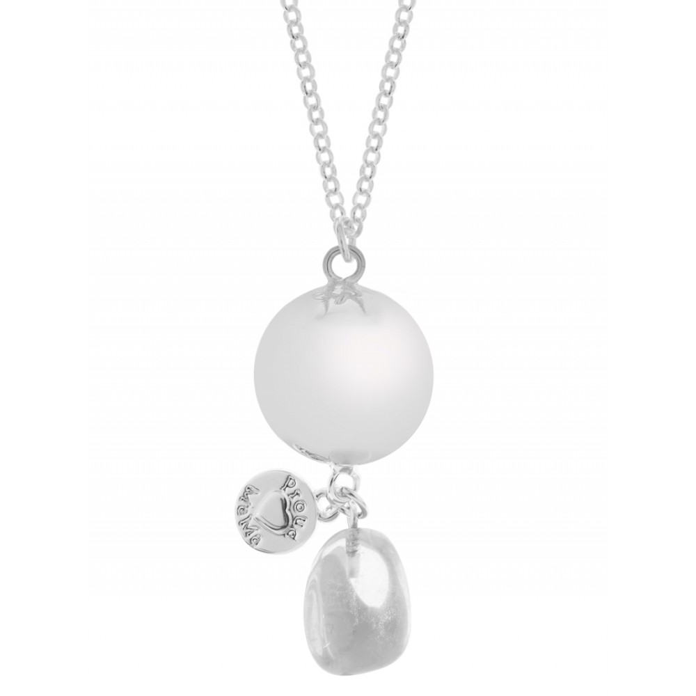 Bola-Kugel Schwangerschaftskette mit Kristall