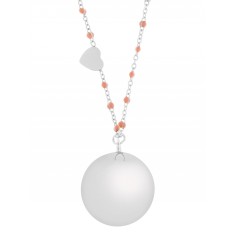 Bola-Kugel Fine Collection Schwangerschaftskette, Silber/ rosa
