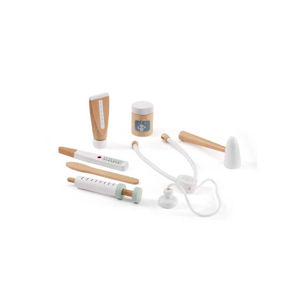 Docteur Valise avec instruments en bois