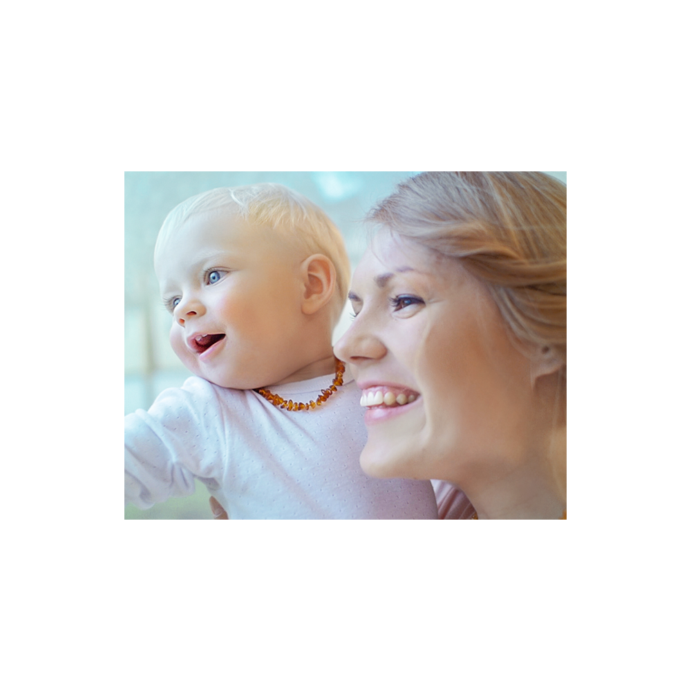 Amberos Bernsteinkette, Nuggets Splitter Honig Gelb