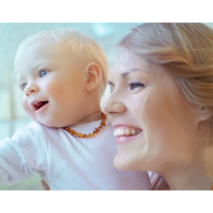 Bernsteinkette, Nuggets Splitter Honig Gelb