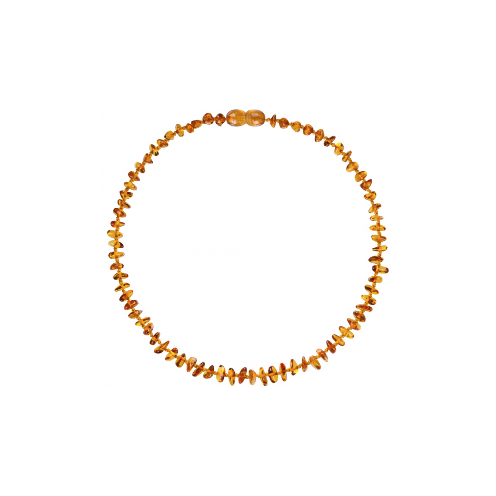 Bernsteinkette, Nuggets Splitter Honig Gelb