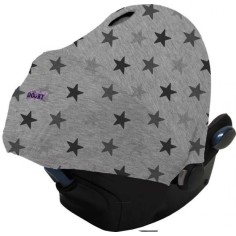 Sweat à capuche avec protection UV, étoiles grises