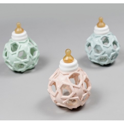 Schoppenfläschchen aus Glas (120 ml), Starball upcycled mint