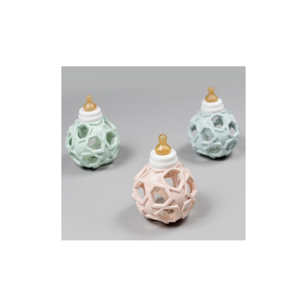 Schoppenfläschchen aus Glas (120 ml), Starball upcycled mint