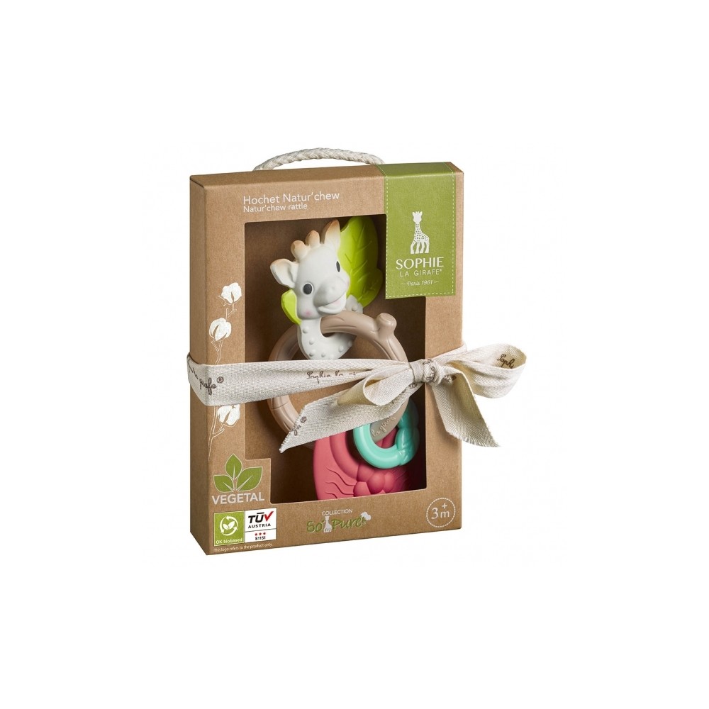 So'Pure Natur chew rattle Sophie la girafe