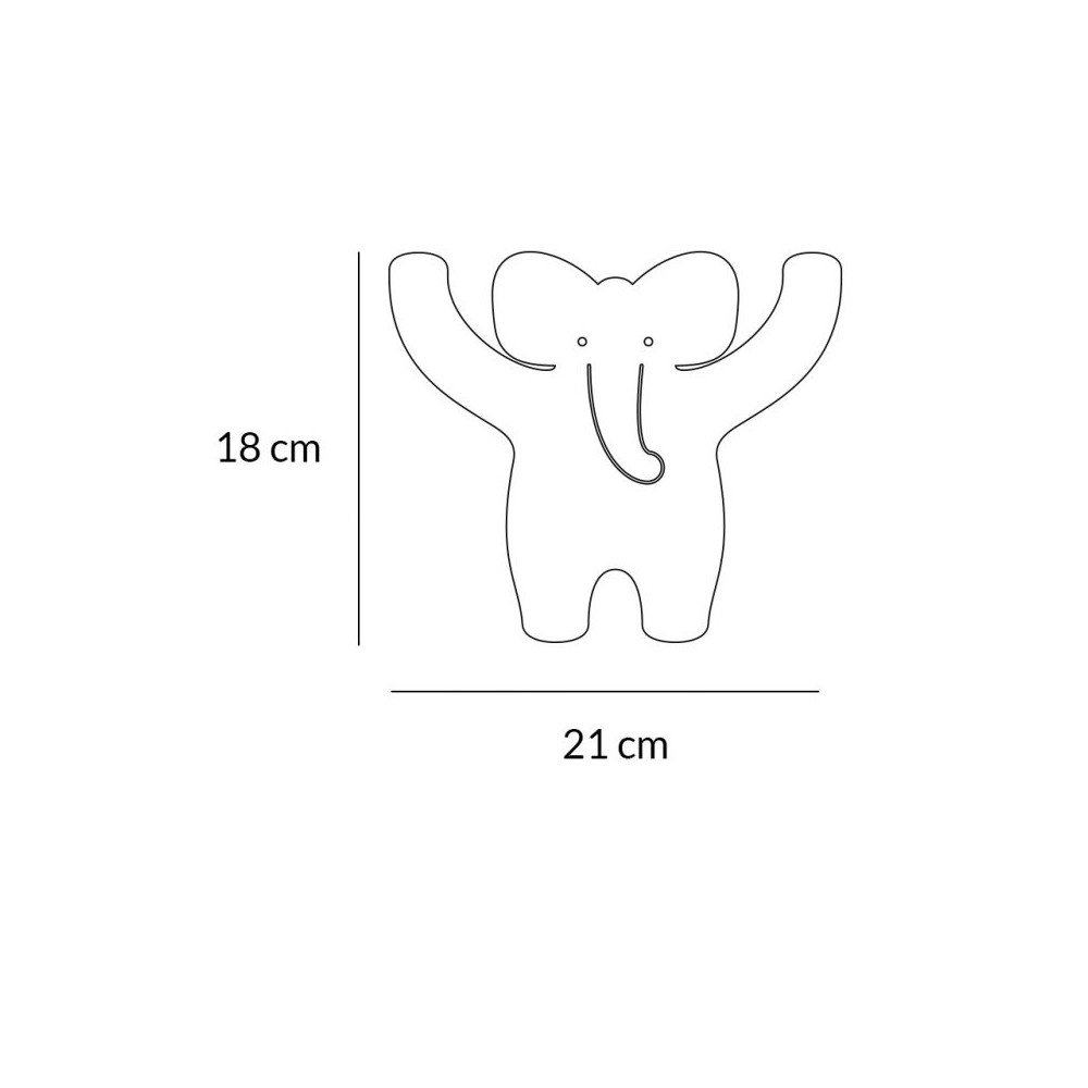 Tresxics Wandhaken Elefant