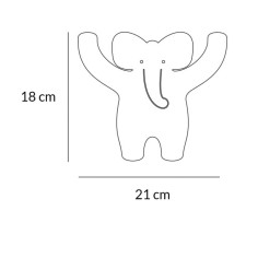 Tresxics Wandhaken Elefant