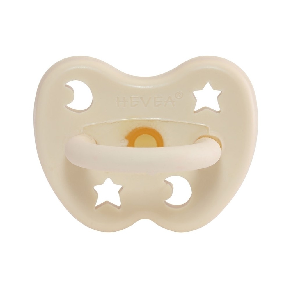 Naturkautschuk Schnuller Milky White Naturkautschuk, rund