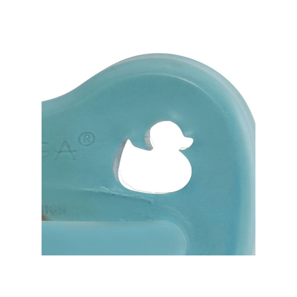 HEVEA Schnuller Mellow Mint Naturkautschuk - Ente, rund (0-3 Monate)