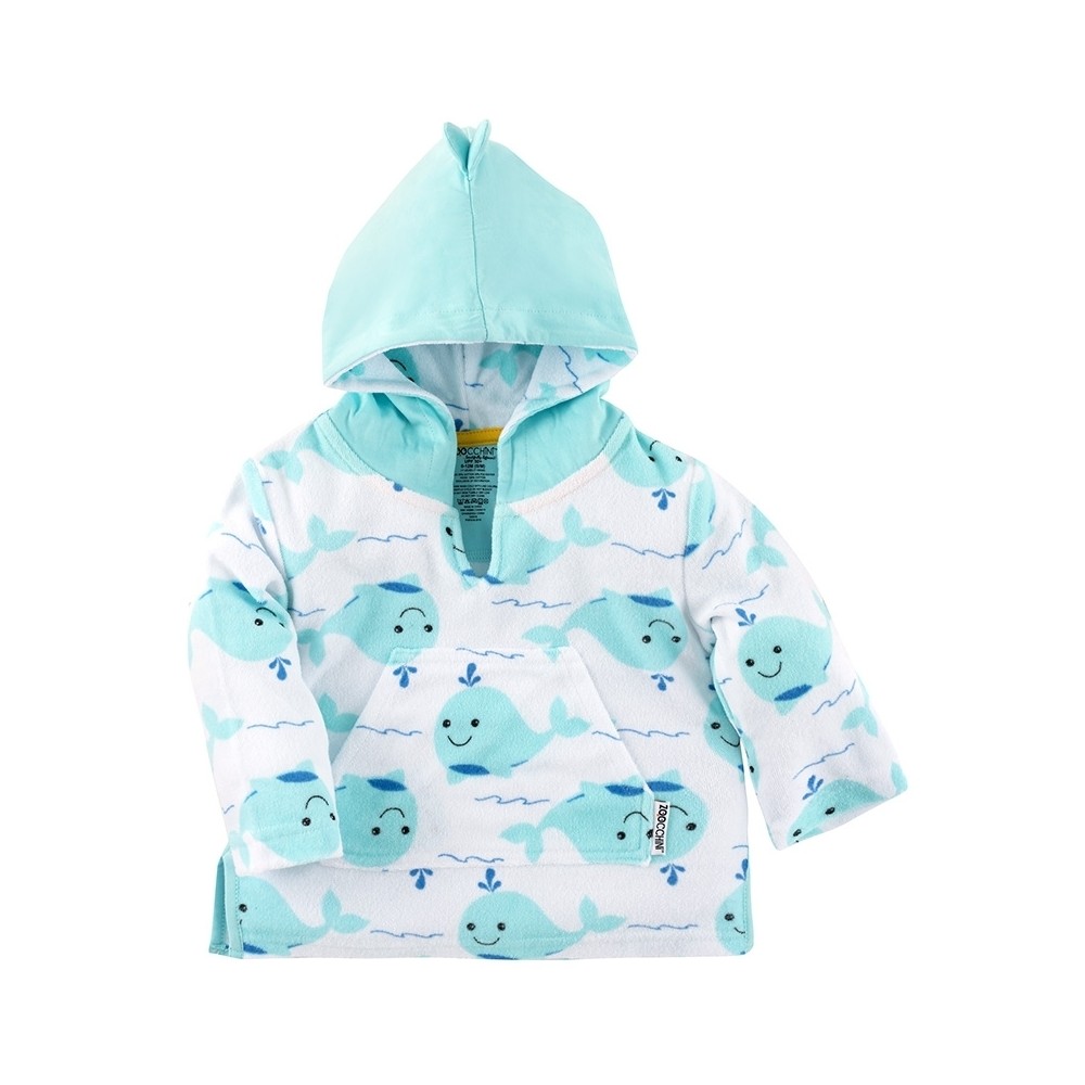 Zoocchini Frotte-Kapuzenshirt - Walter der Wal