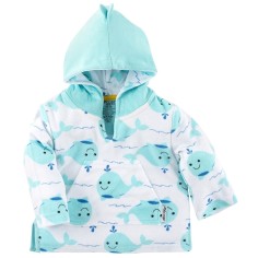 Zoocchini Frotte-Kapuzenshirt - Walter der Wal