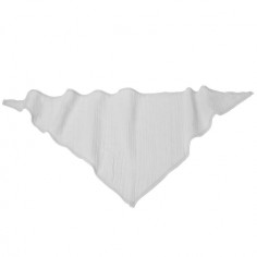 Musselin Dreieckstuch Bib, Silbergrau