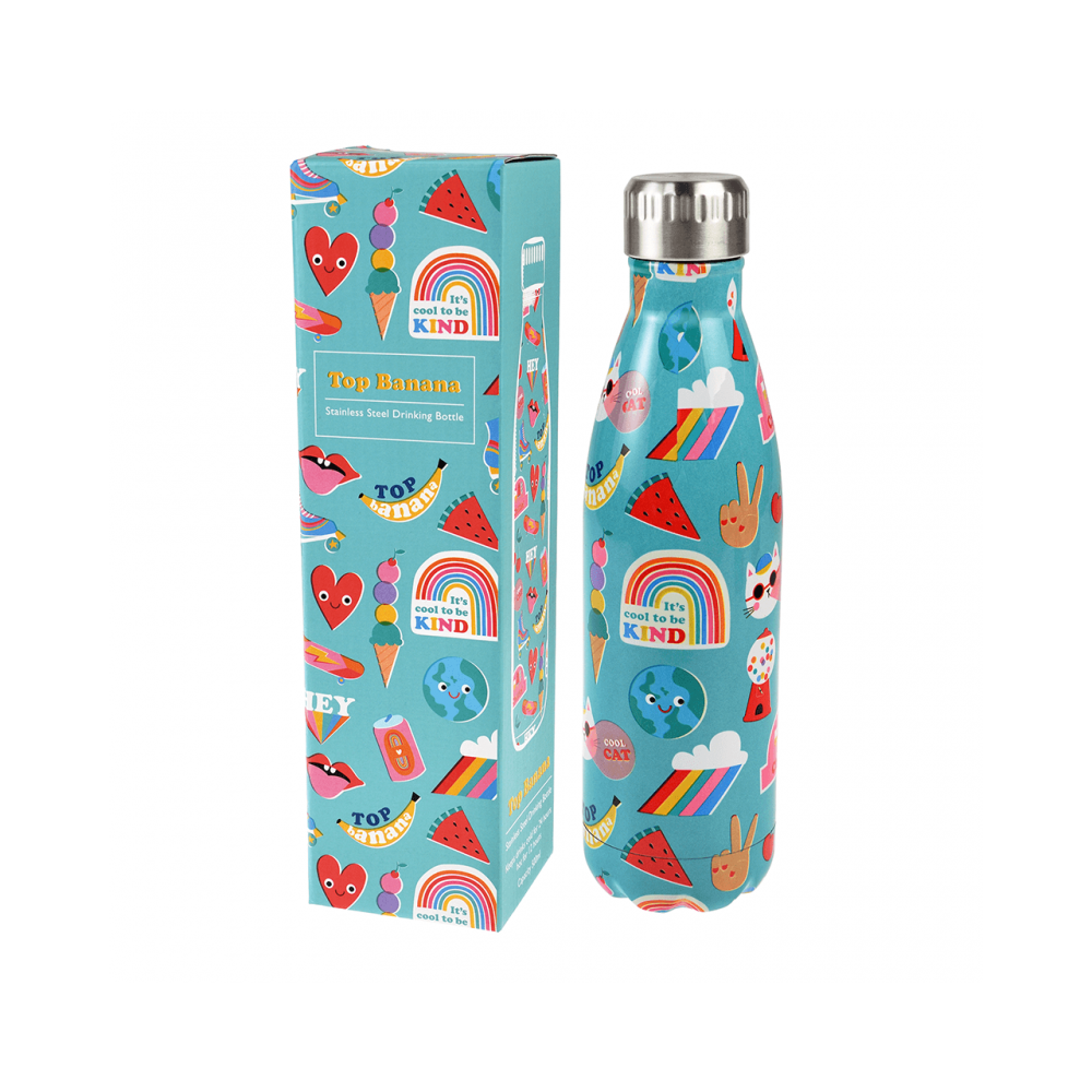 Rex London Edelstahl Thermosflasche, Top Banana
