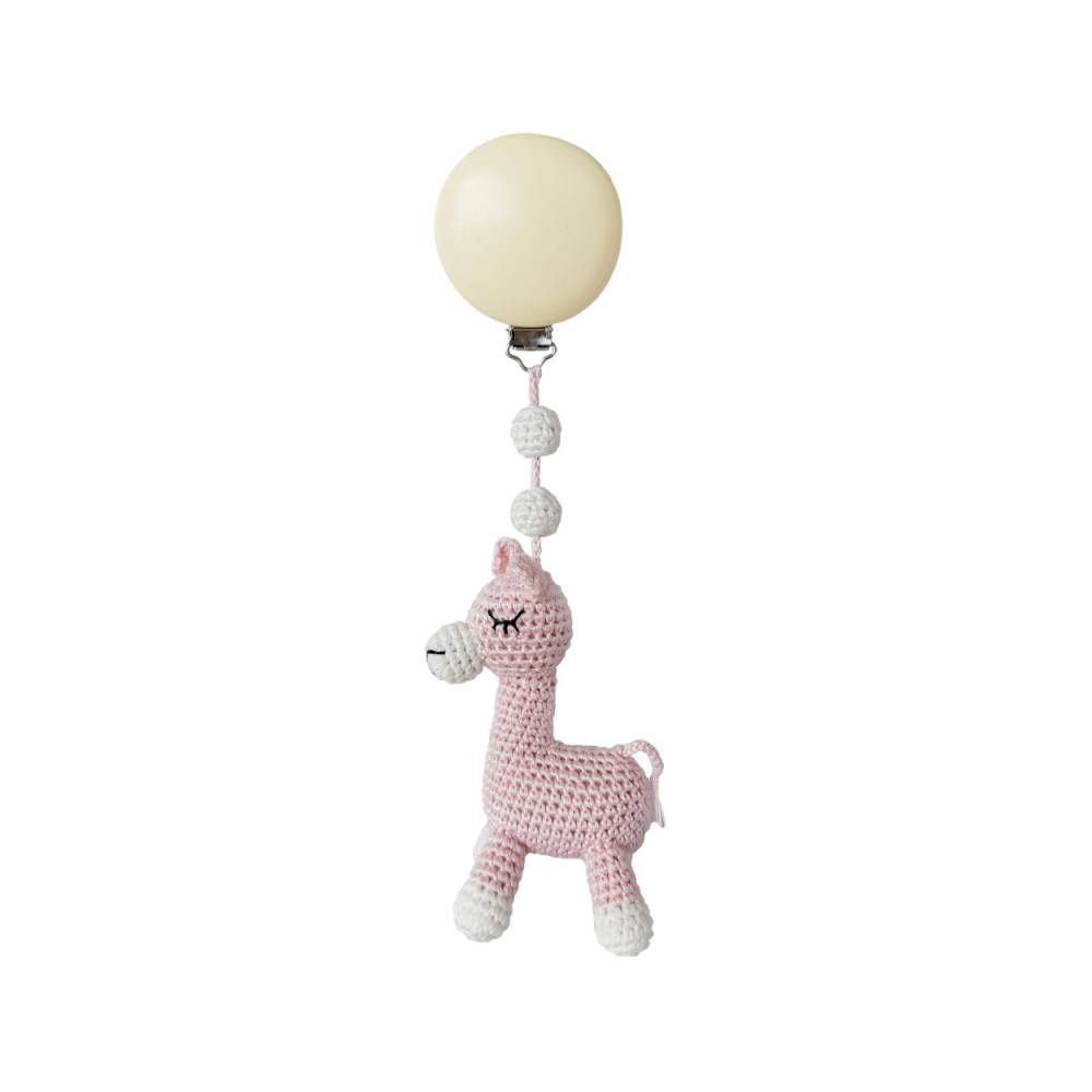 Jouet de poussette, bébé rose llama